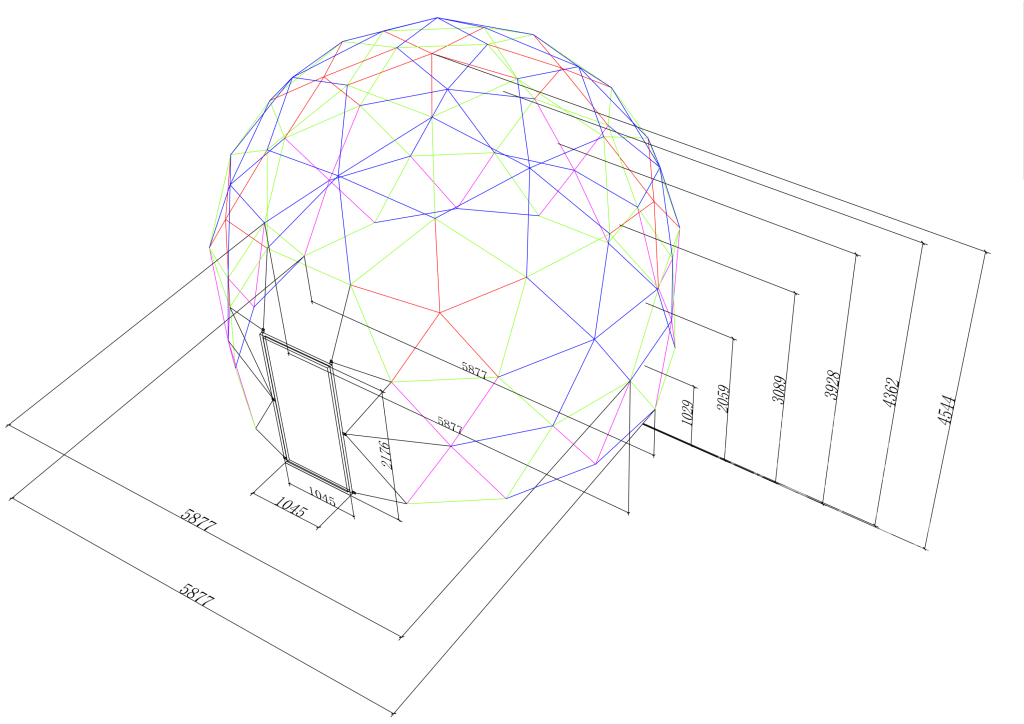 Extended Height 4-Season Glamping Package Dome